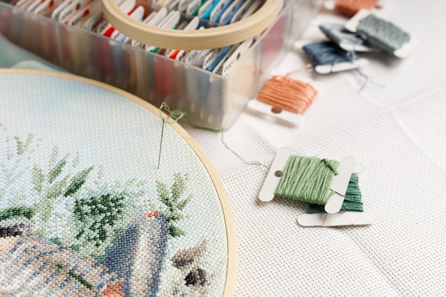 main atelier broderie